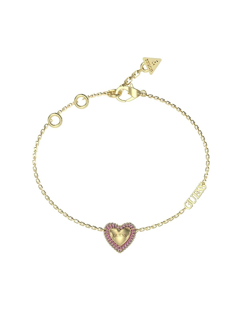 Sarı JGUJUBB05011JWYGPKS Kalpli Kadın Bileklik