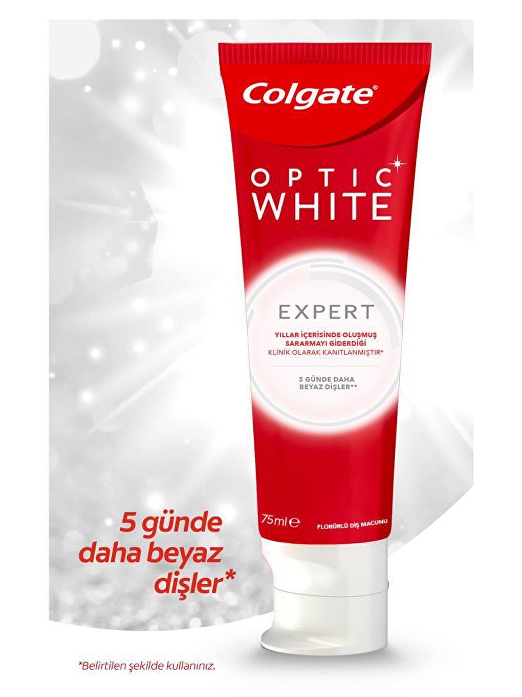 Colgate Beyaz Optic White Expert White Beyazlatıcı Diş Macunu 75 ml x 2 Adet - 1