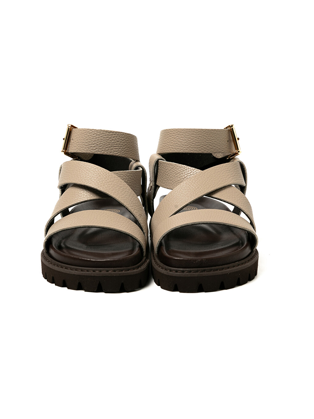 Bej Kadın Sandalet ZAHA EMBOSSED G106324 LeatherTaupe-3
