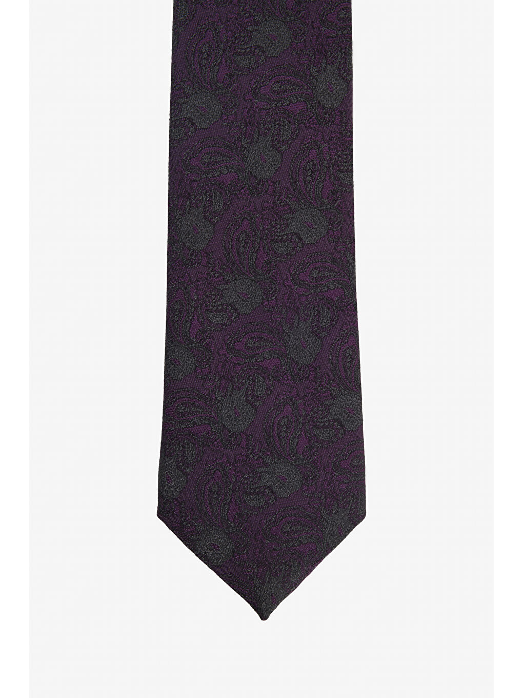 Siyah Erkek Antrasit-Bordo Desenli Kravat-1