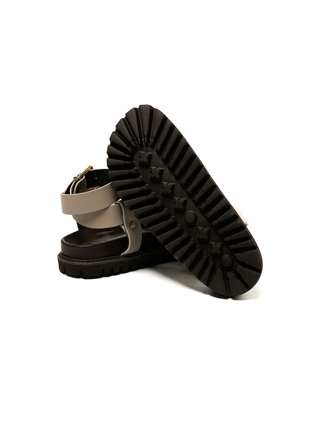 Bej Kadın Sandalet ZAHA EMBOSSED G106324 LeatherTaupe-5