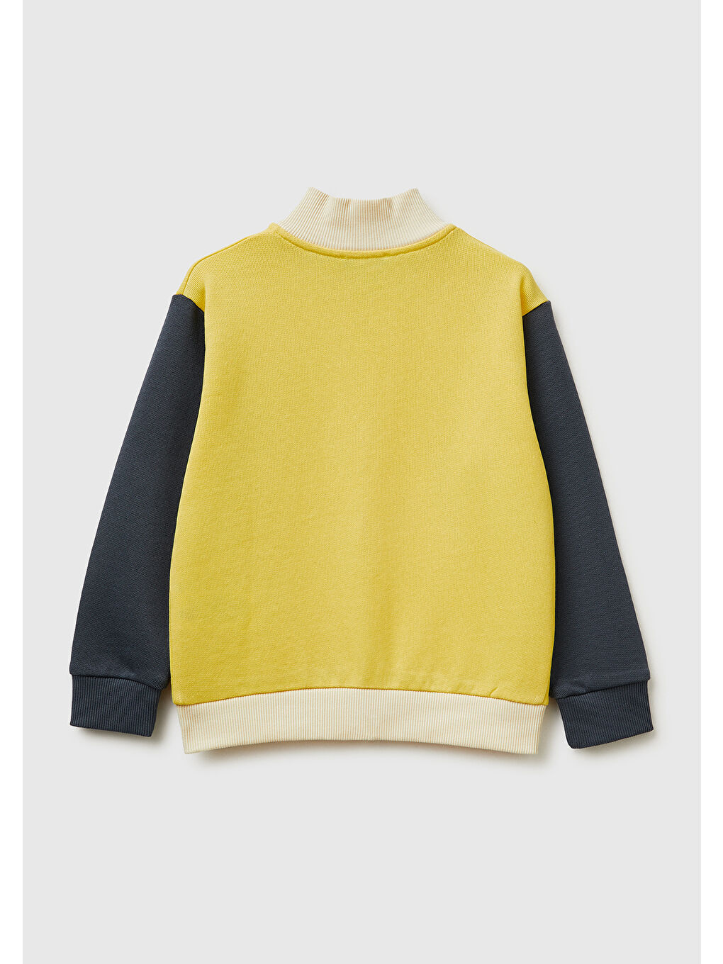 Karışık Erkek Çocuk Logo Baskılı Cepli Fermuarlı Dik Yaka Sweatshirt-1