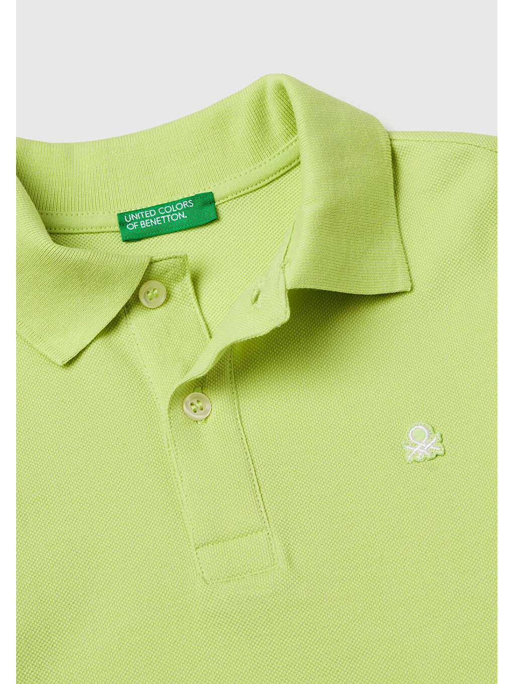 Erkek Çocuk Açık Sarı Logolu Pike Polo T-Shirt-2