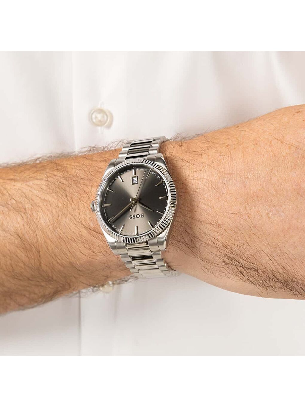 Gri HB1514310 Erkek Kol Saati-5