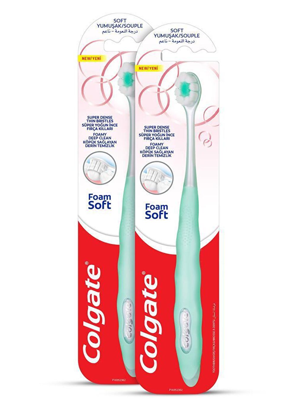 Colgate Açık Mavi FoamSoft Diş Eti Masajı Yumuşak Diş Fırçası  x 2 Adet - 7