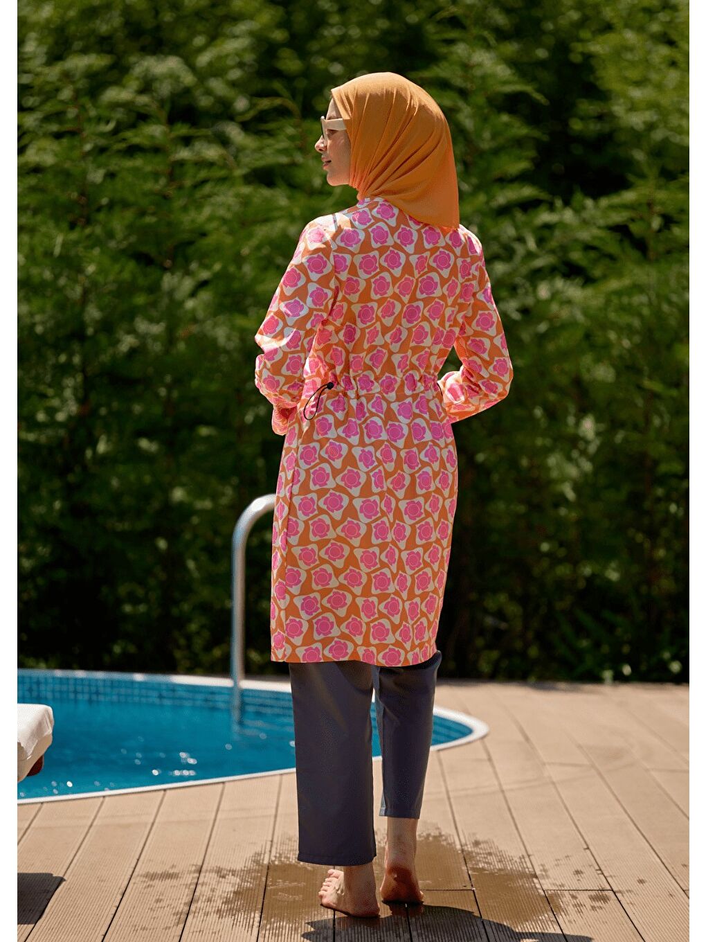 Tesettür Mayo Retro Turuncu-5