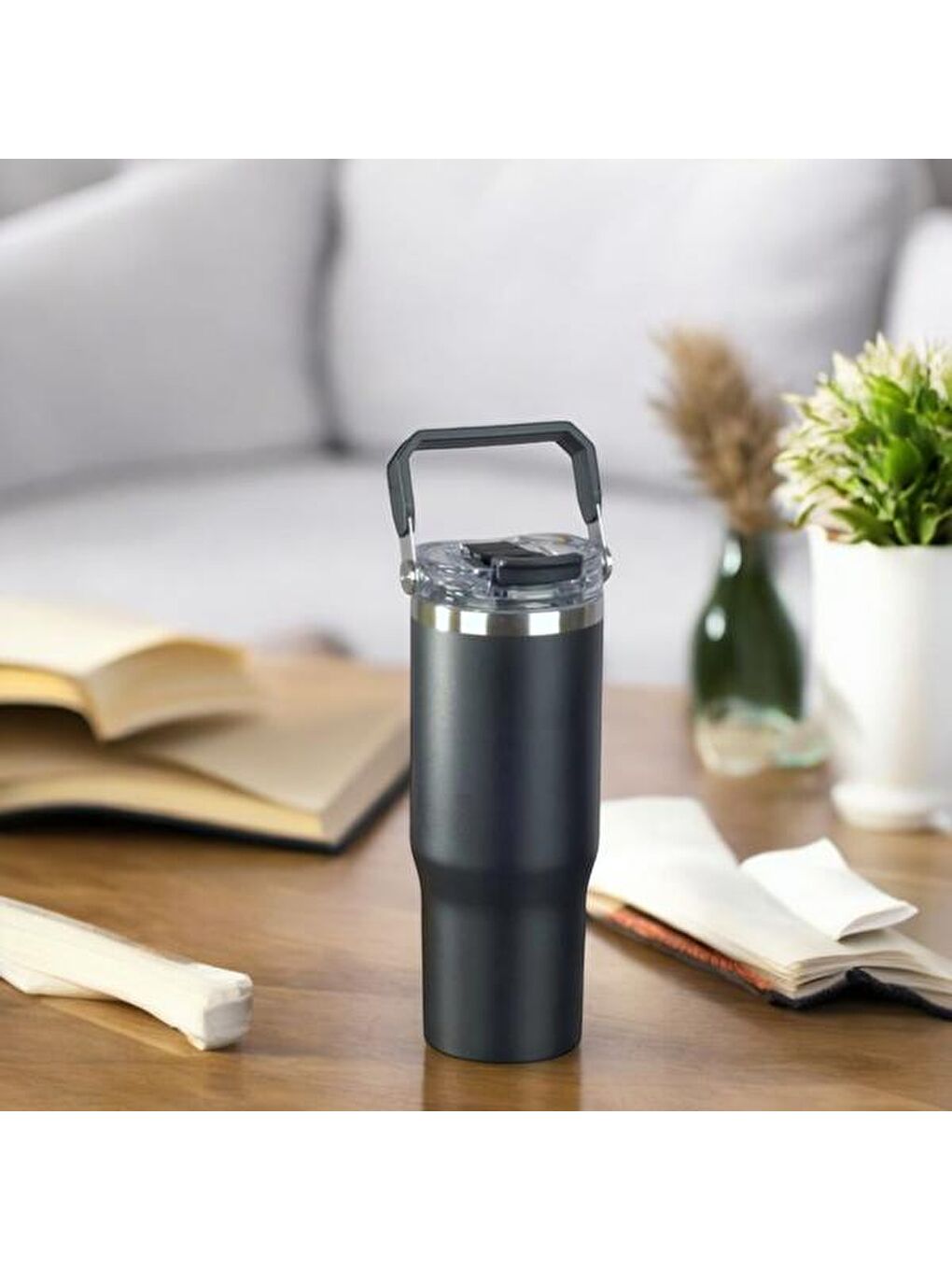 Pipetli Termos - Siyah - 900 ml-1