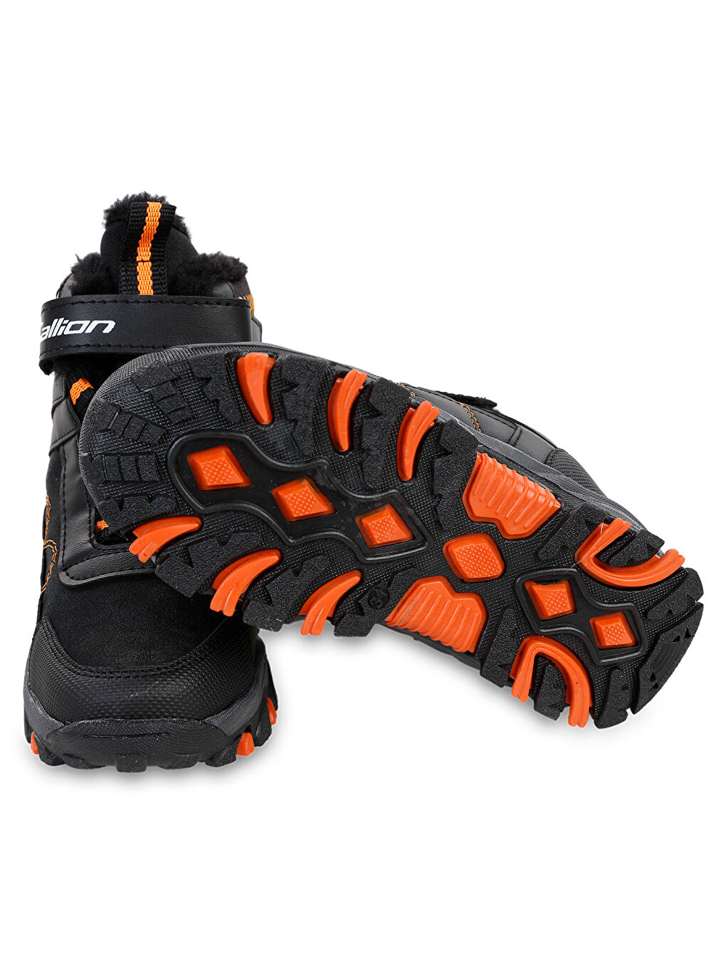 Erkek Çocuk Bot 31-35 Numara Siyah-Oranj-4