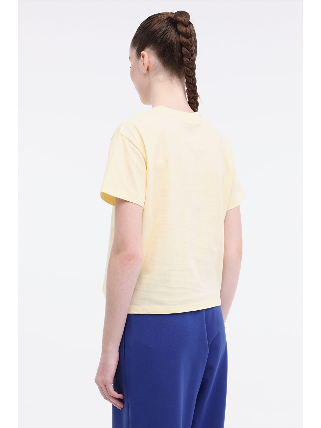WL UNI 11KT70 5FX Sarı Kadın Kısa Kol T-Shirt-1