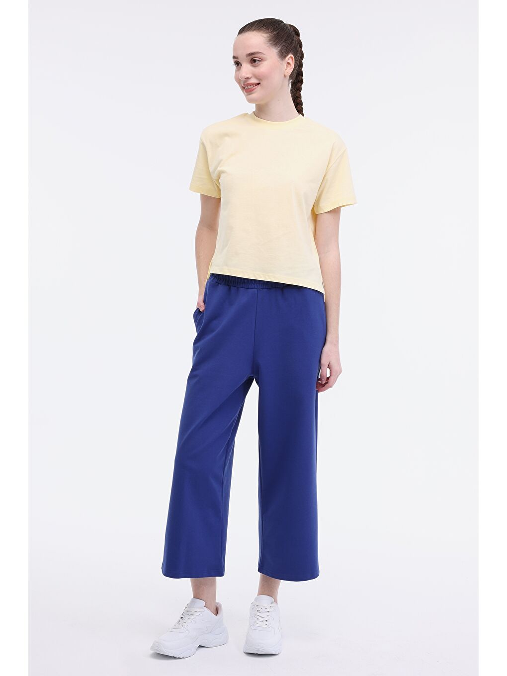 WL UNI 11KT70 5FX Sarı Kadın Kısa Kol T-Shirt-2