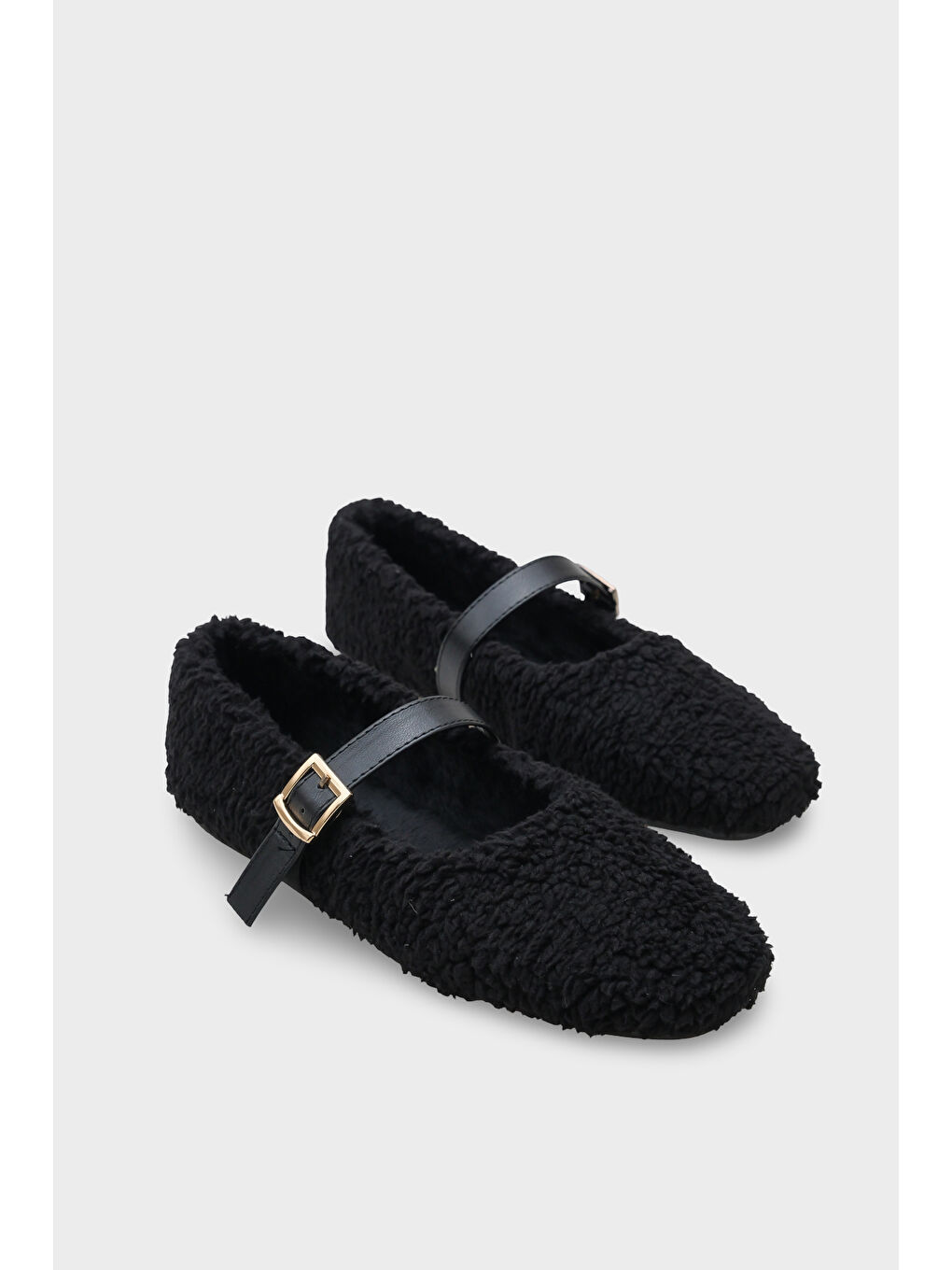 Siyah Kasey Kürklü Kadın Babet-1