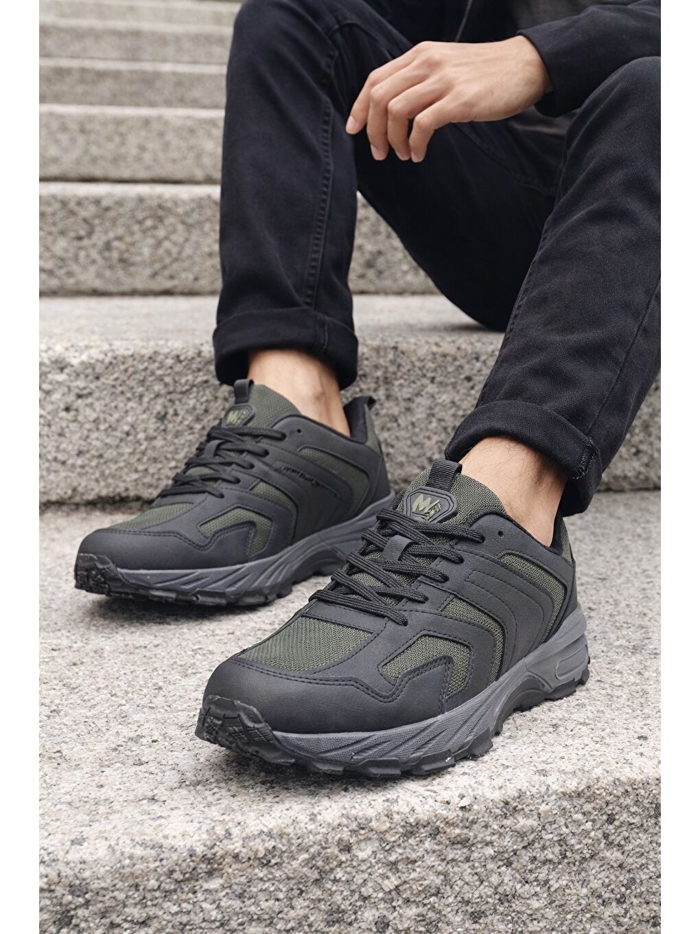 Haki ULTRAFIT Erkek Outdoor Bot Unisex Spor Ayakkabı Günlük Casual Sneakers-2