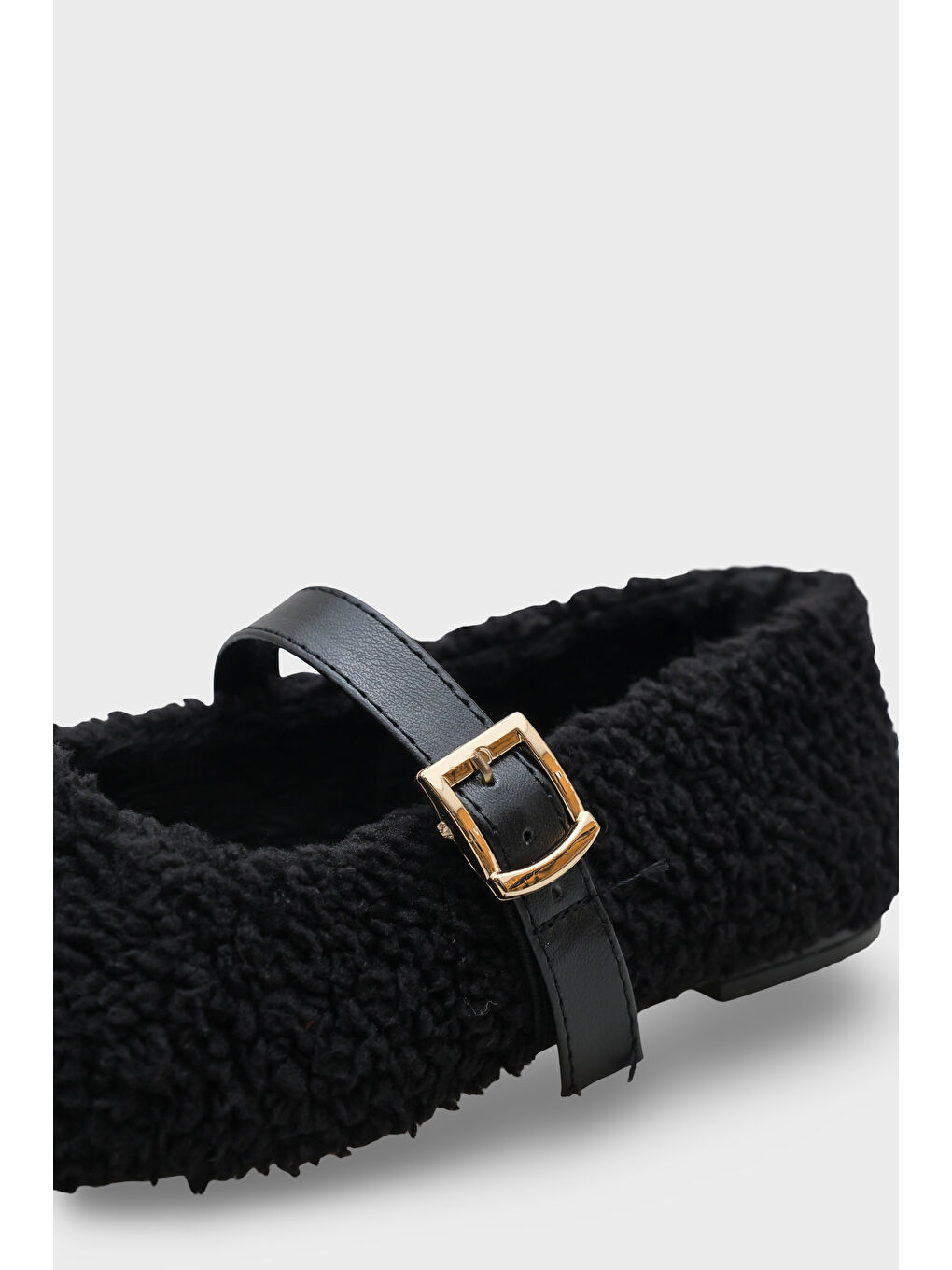 Siyah Kasey Kürklü Kadın Babet-3