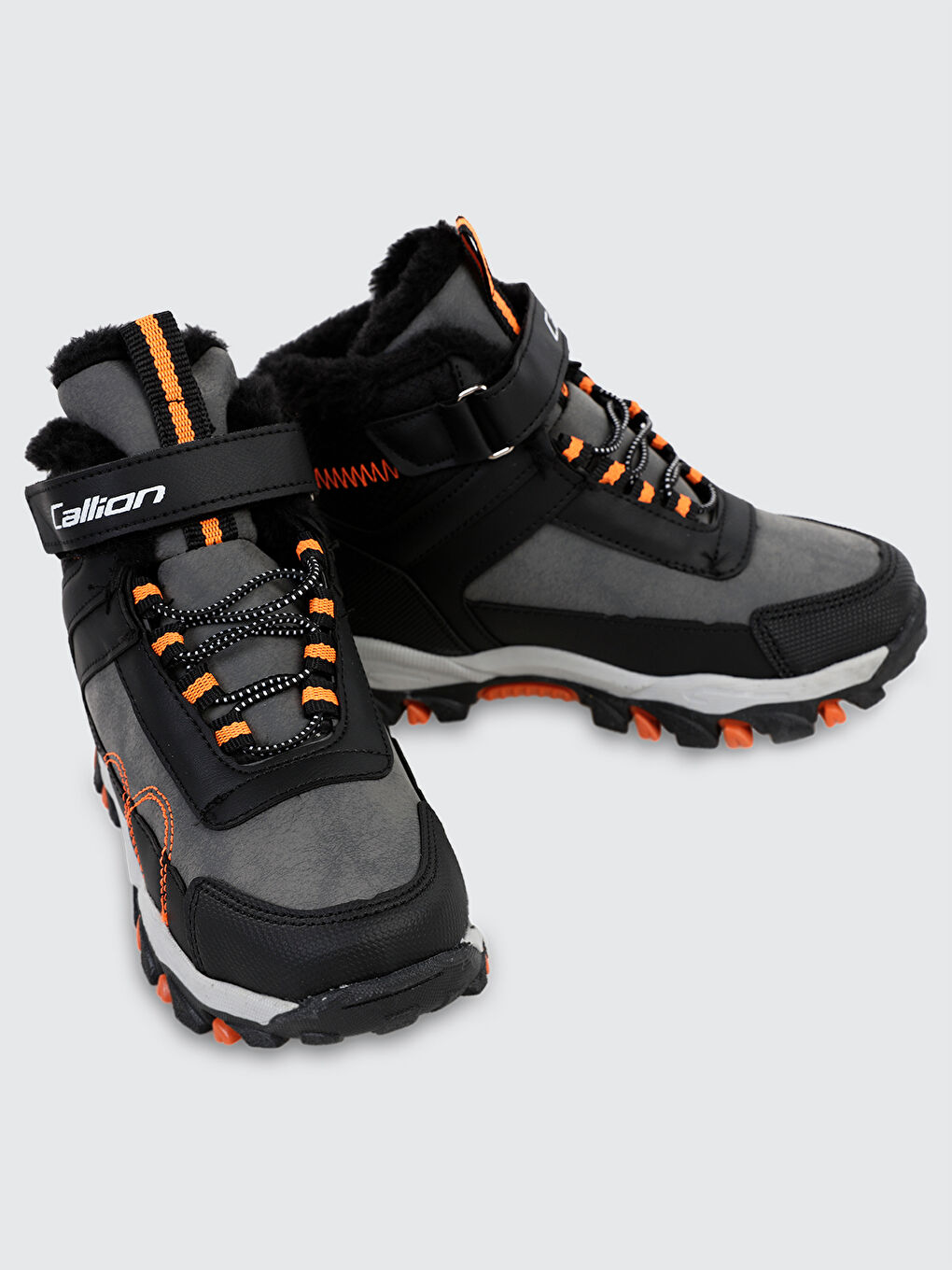 Gri Erkek Çocuk Bot 31-35 Numara Füme-Siyah-Oranj-3