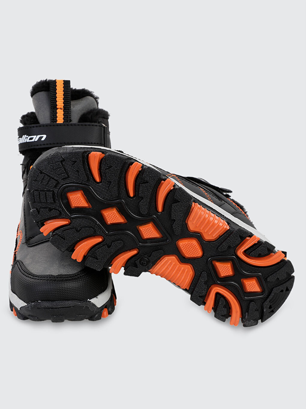 Gri Erkek Çocuk Bot 31-35 Numara Füme-Siyah-Oranj-4