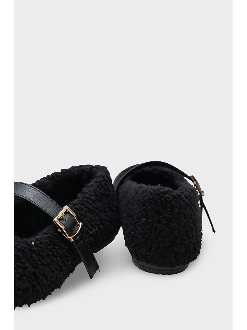 Siyah Kasey Kürklü Kadın Babet-4