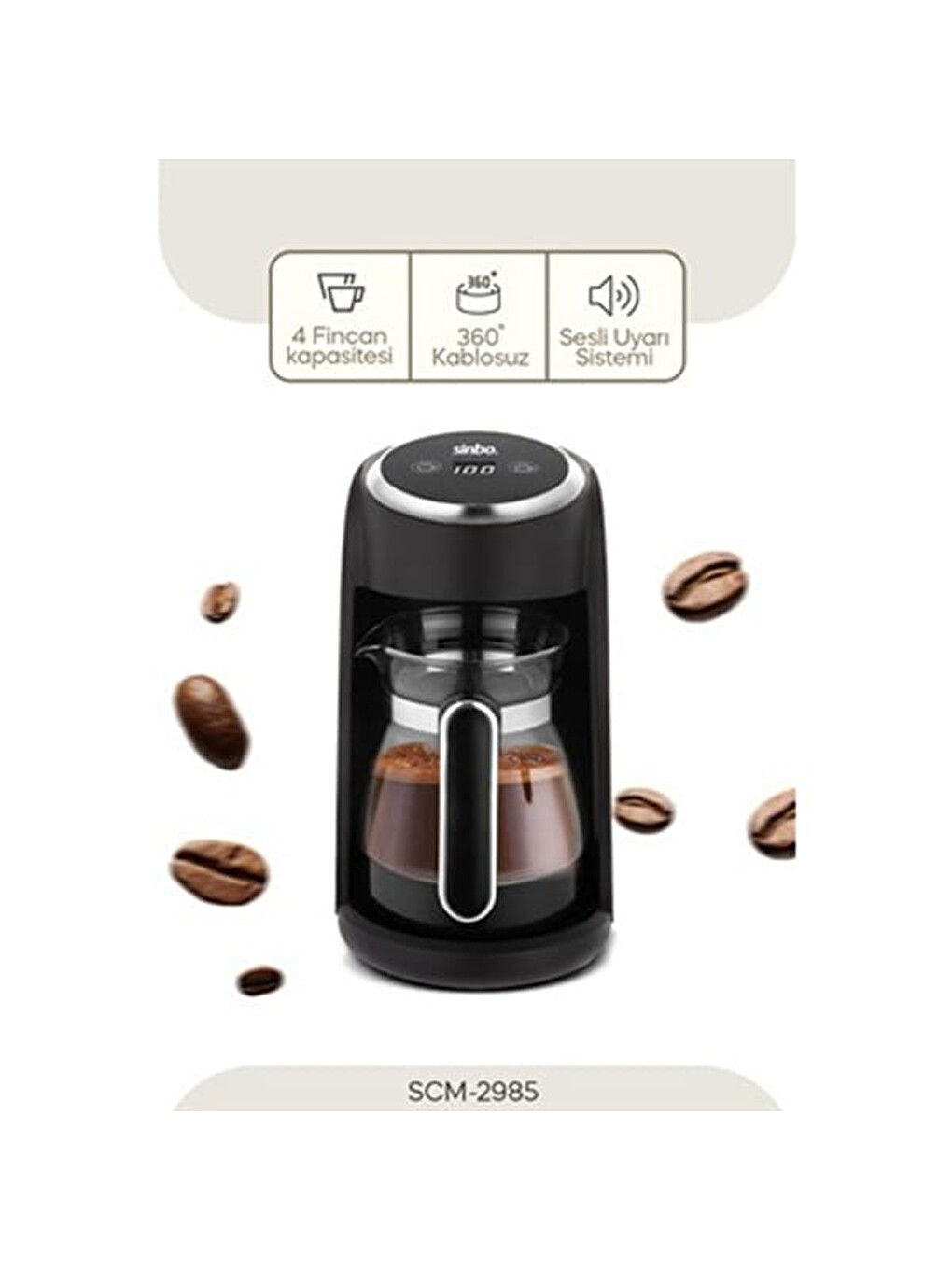 Scm-2985 Türk Kahve Makinesi - Siyah - 400 Watt