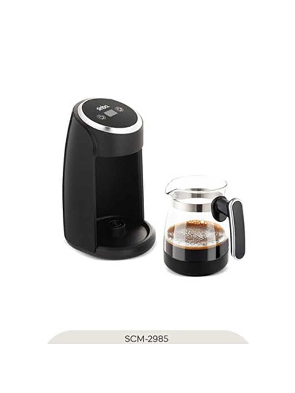 Scm-2985 Türk Kahve Makinesi - Siyah - 400 Watt-1