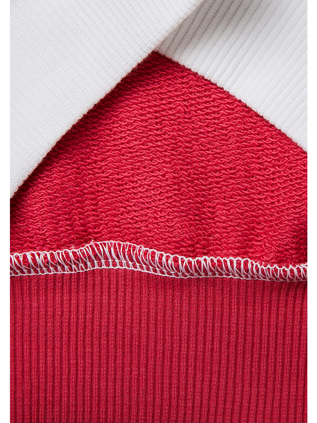 Karışık Kız Çocuk Renkli Renkli Baskılı Kontrast Detaylı Logolu Bisiklet Yaka Sweatshirt-2