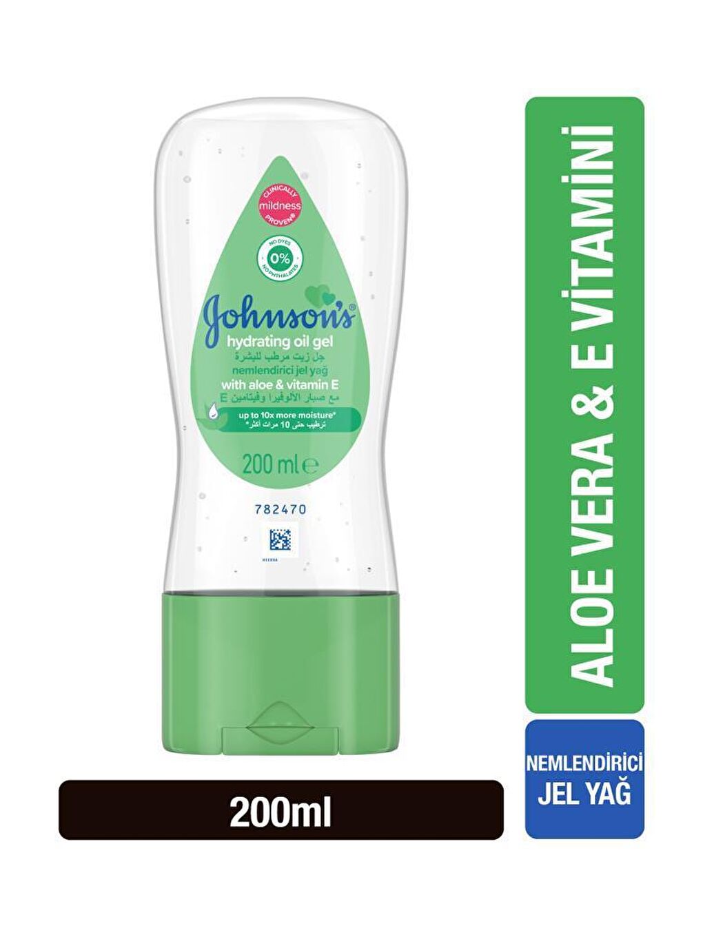 JOHNSON'S Renksiz Baby Aloe Vera 200 ml Jel Yağ