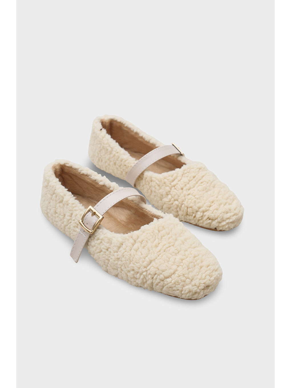 Bej Kasey Kürklü Kadın Babet-1