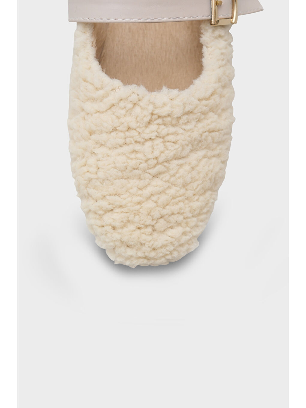 Bej Kasey Kürklü Kadın Babet-2