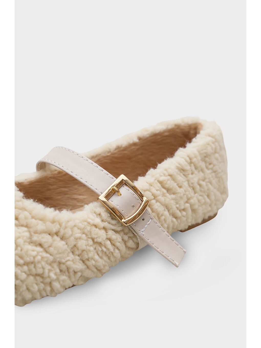 Bej Kasey Kürklü Kadın Babet-3