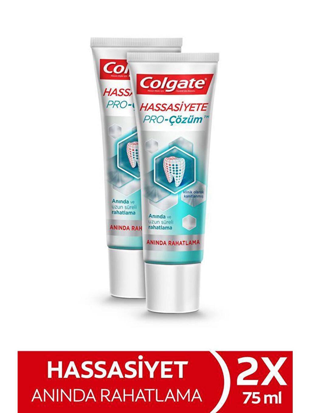 Colgate Beyaz Hassasiyete Pro Çözüm Anında Rahatlama Diş Macunu 75 ml x 2 Adet