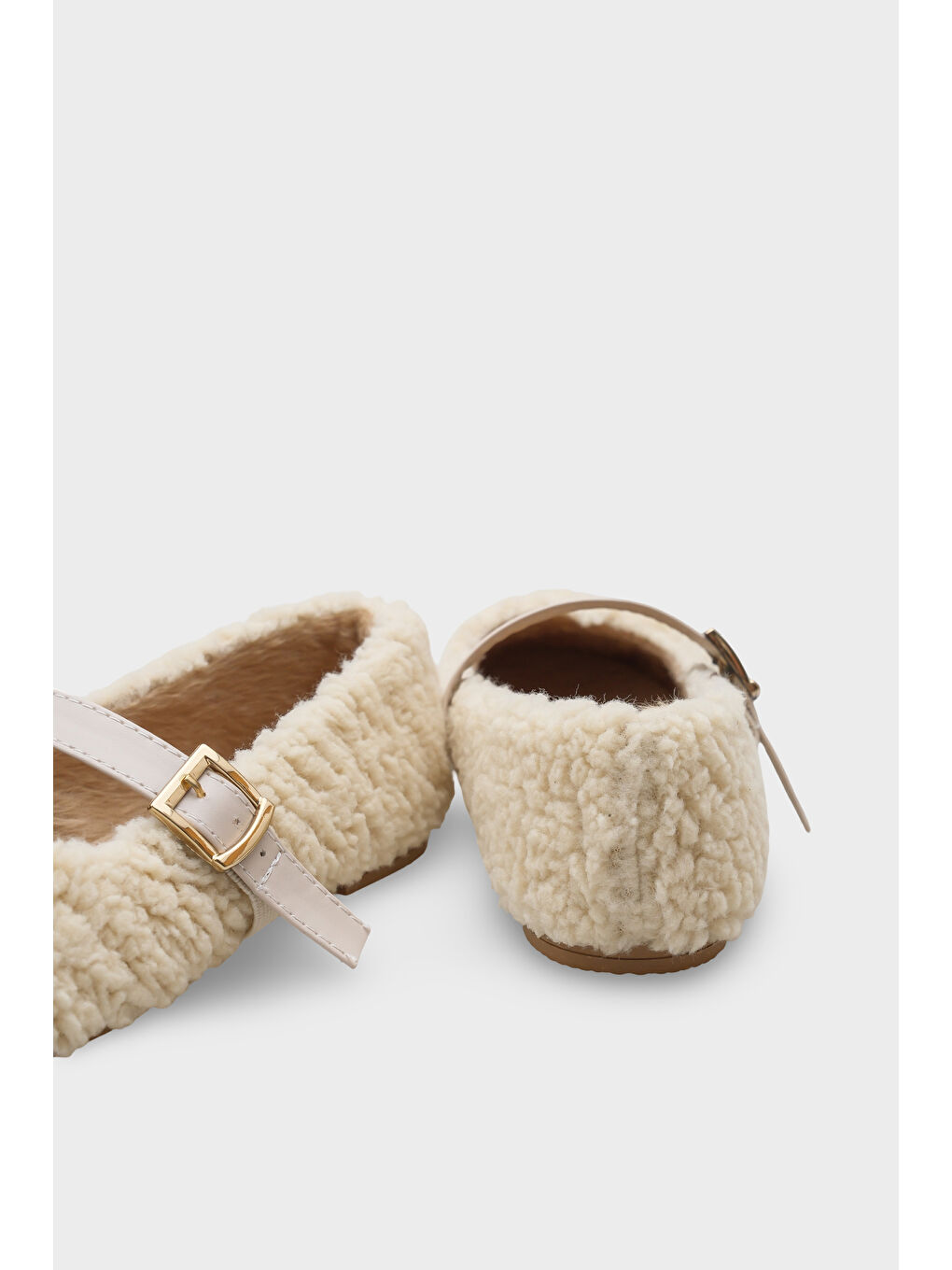 Bej Kasey Kürklü Kadın Babet-4