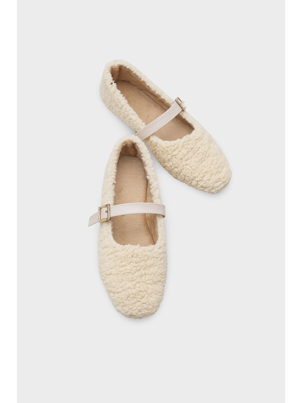 Bej Kasey Kürklü Kadın Babet-5