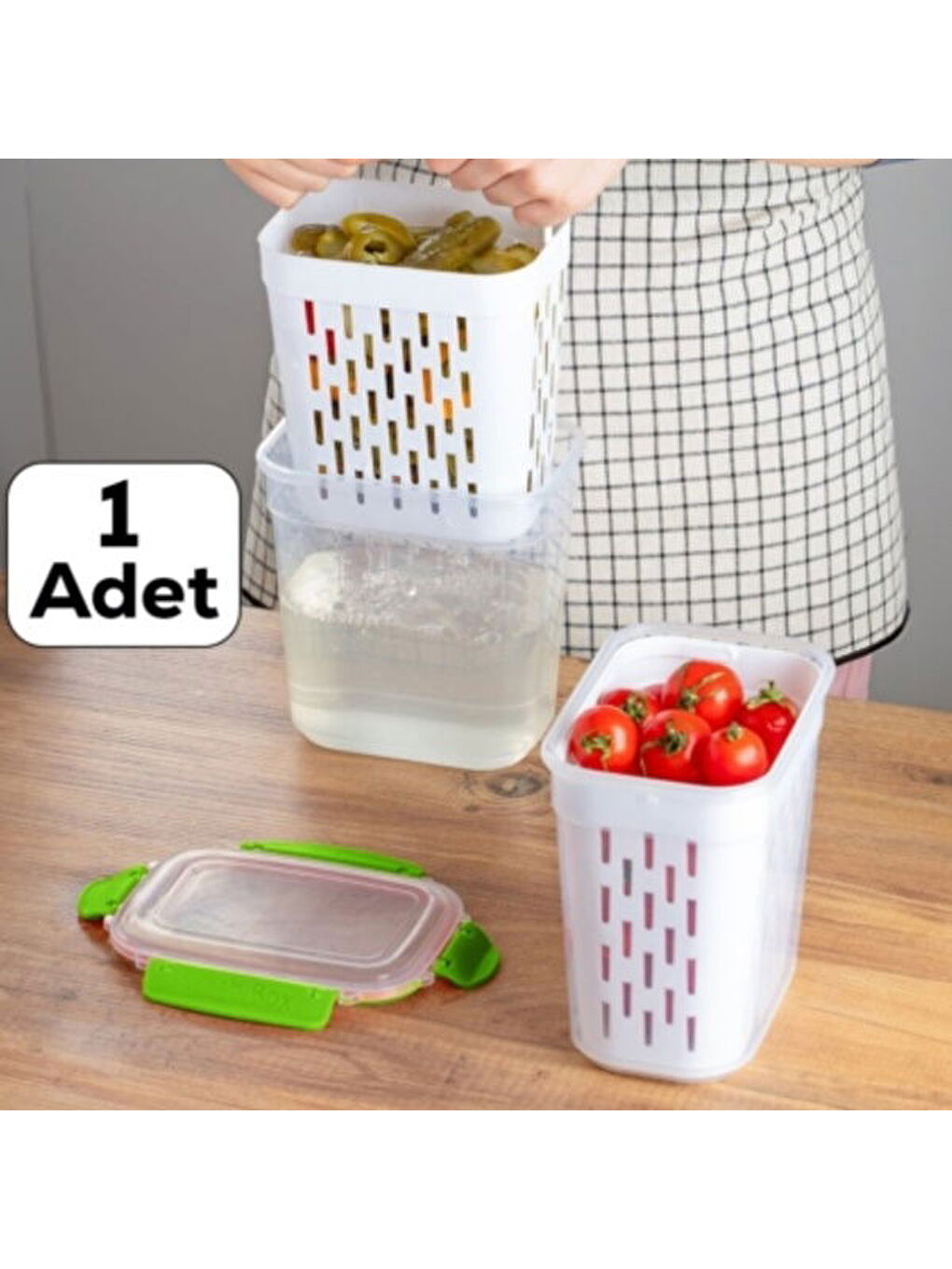 Karışık Düz Kapaklı Turşuluk - Asorti - 2 lt-5