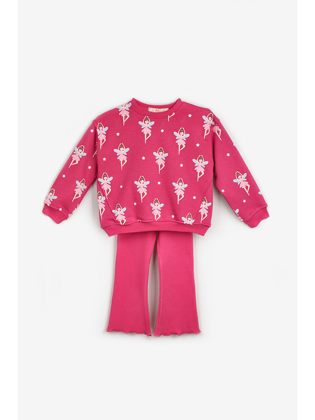 Fuşya Peri Kızı Baskılı Kız Çocuk Eşofman Takımı - Bonnie-4