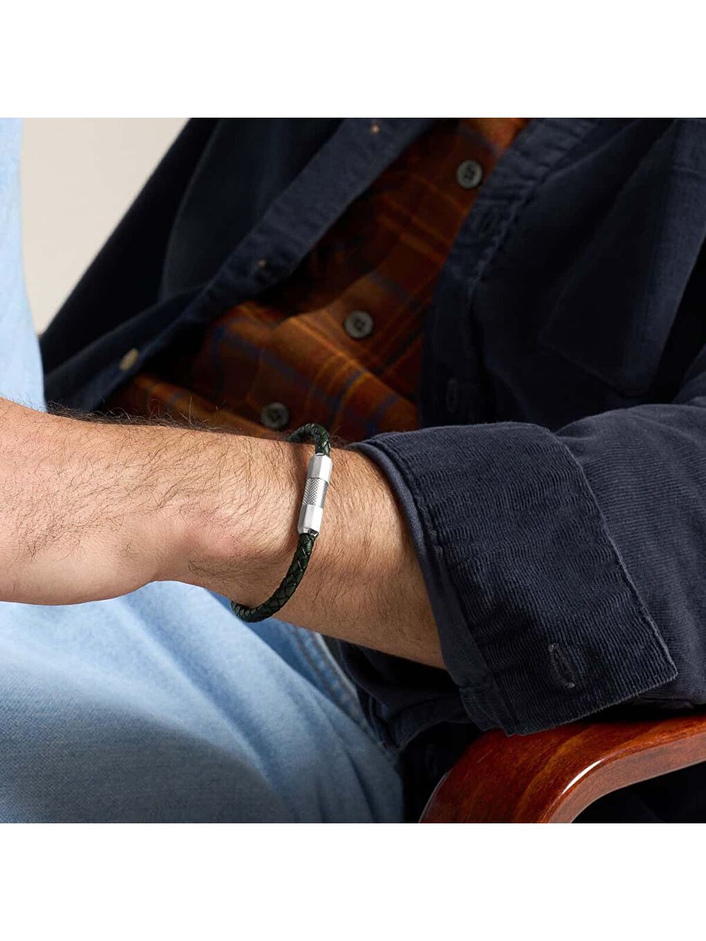 Gri JF04919-040 Erkek Bileklik-3