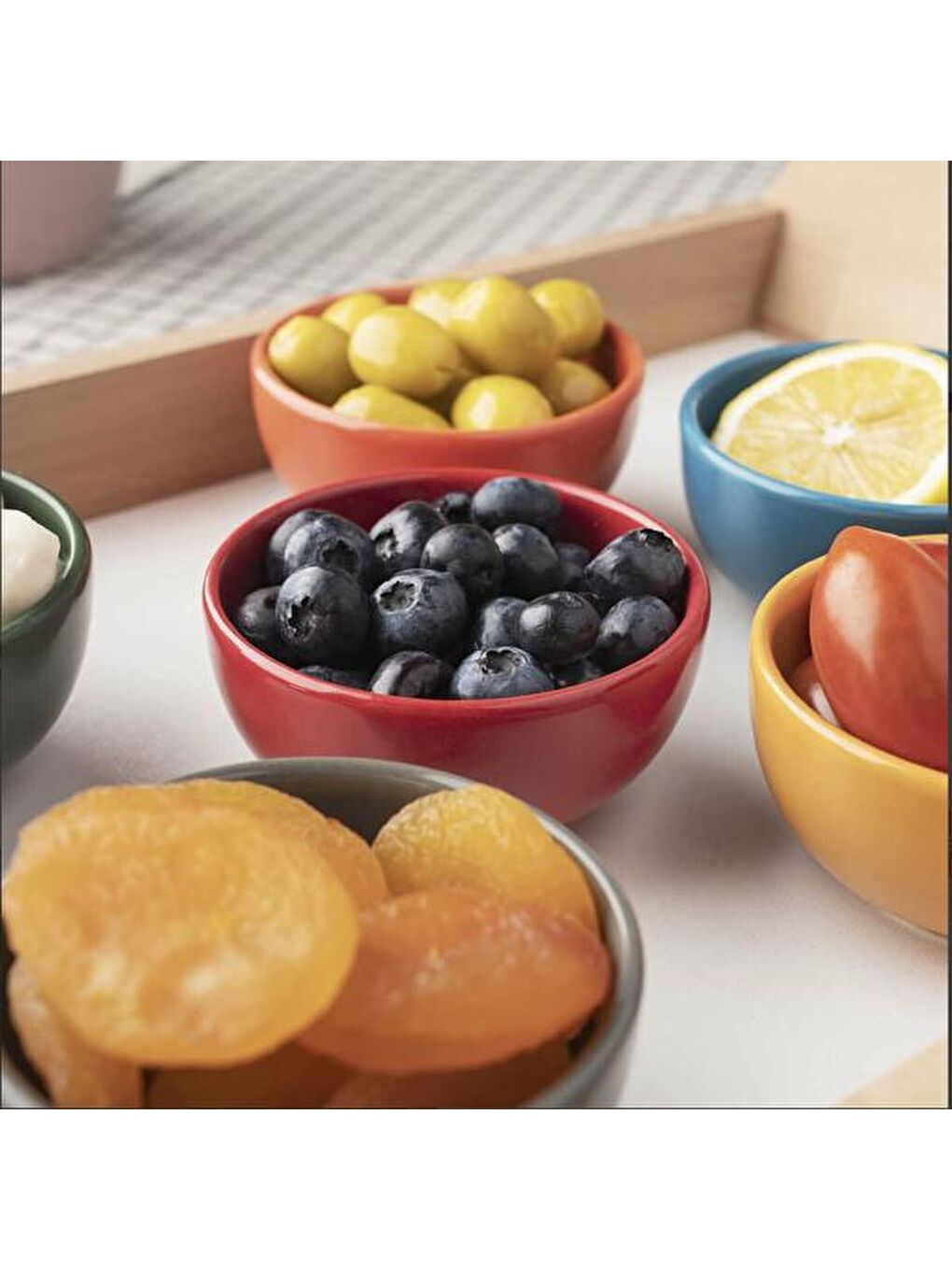 Karışık Rainbow 6'lı Kase Seti - Renkli - 110 ml-3