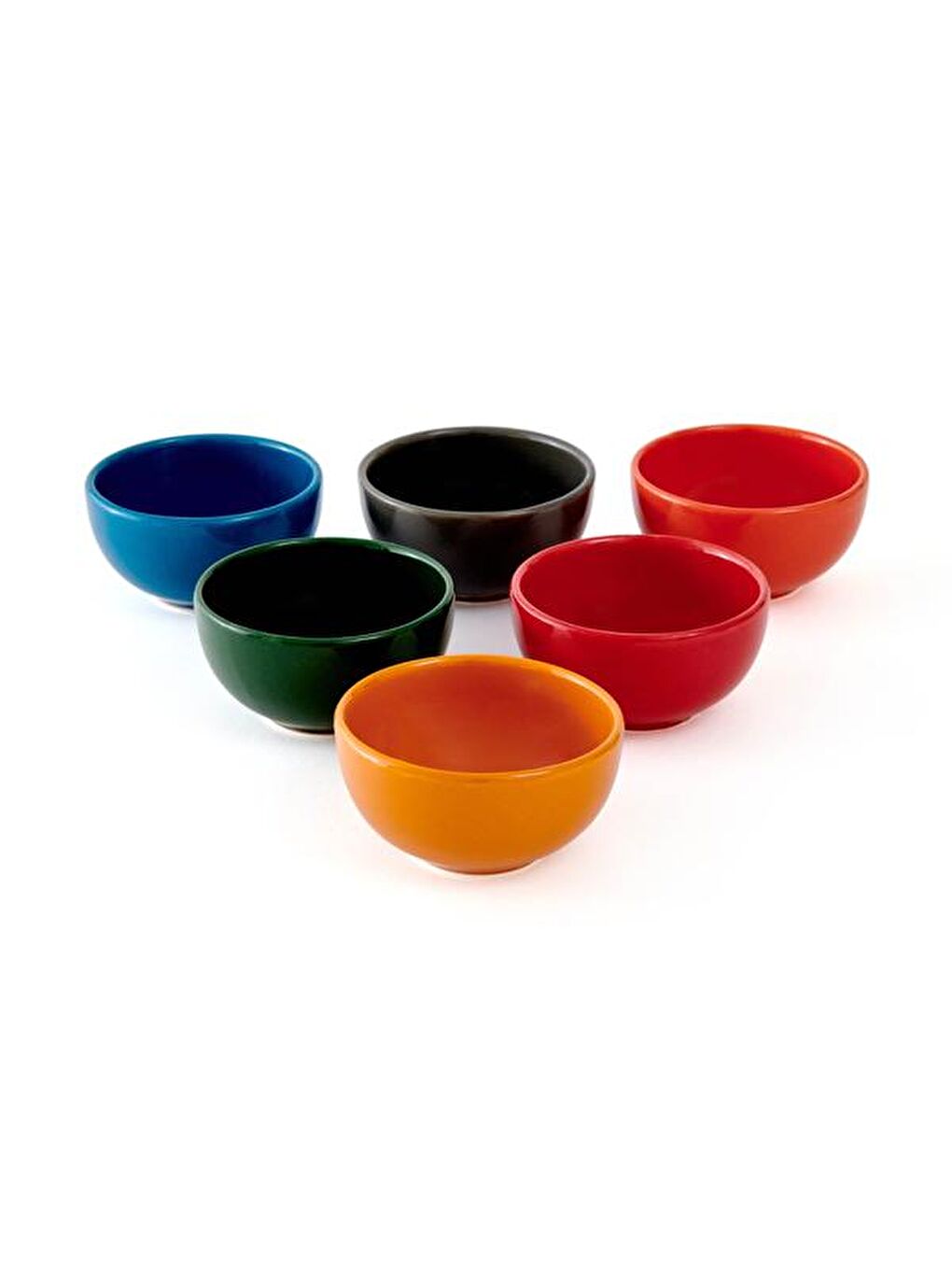 Karışık Rainbow 6'lı Kase Seti - Renkli - 110 ml-6