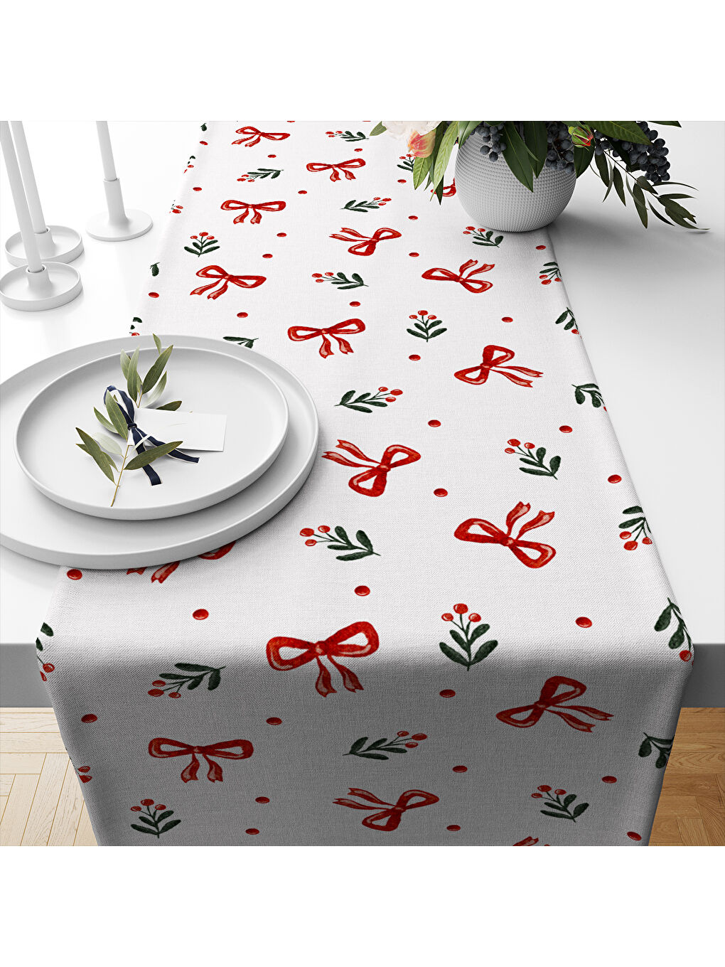 Karışık Yılbaşı Desenli Runner Modeli-1