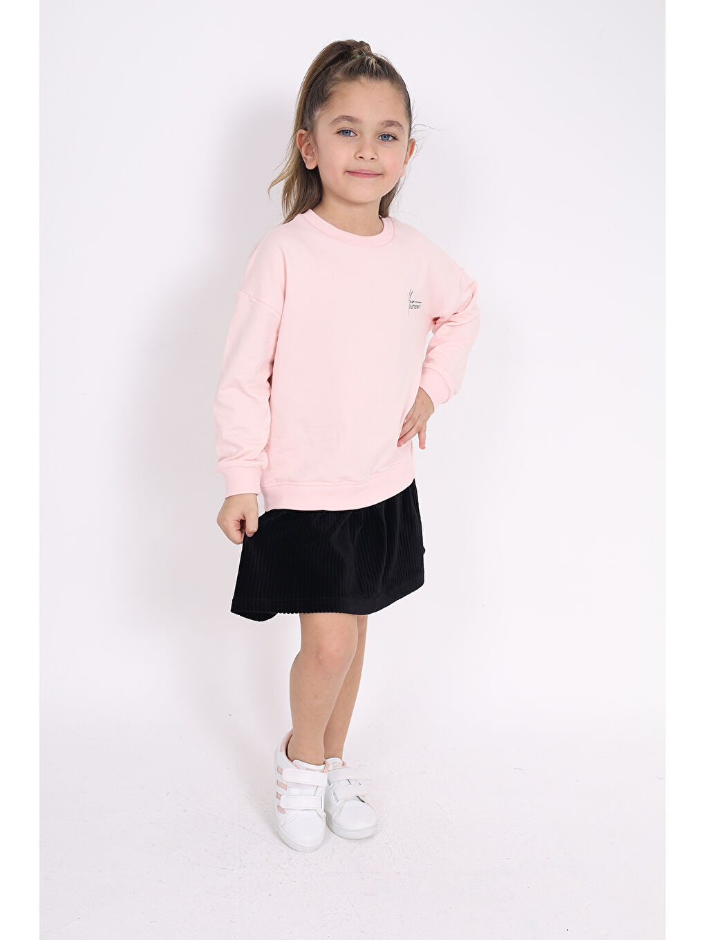 Toontoykids Pembe Kız Çocuk Baskılı Elbise - 2