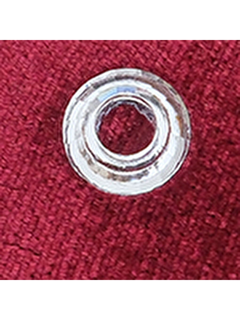 Bordo Janeta Kadife Küt Burunlu Zımbalı Çapraz Bantlı Kadın Babet-6