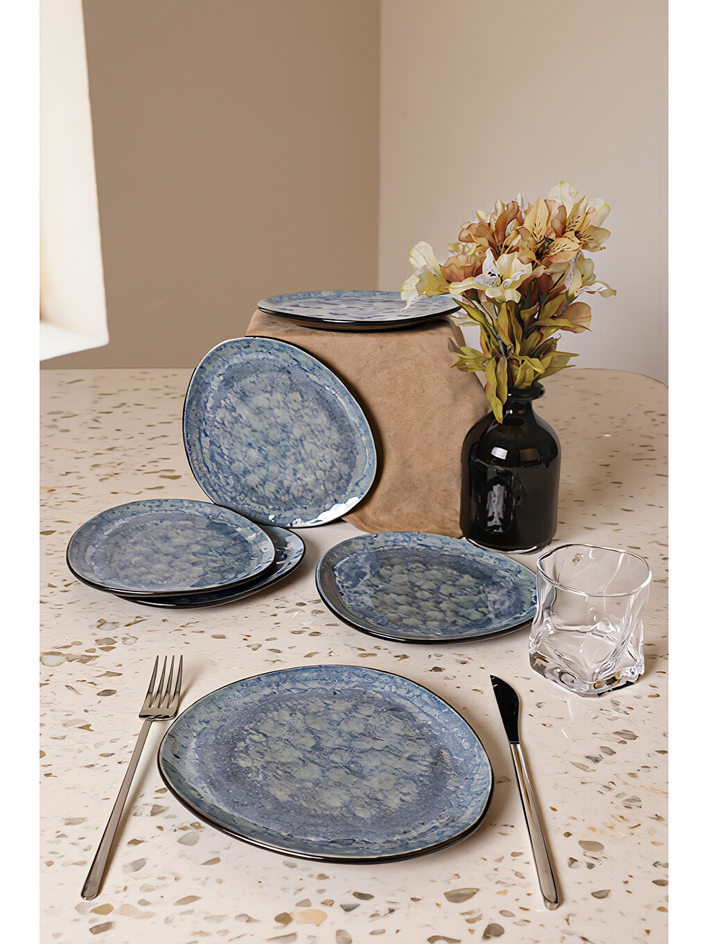 Karışık Professional Trior Pasta Tabağı 22 Cm 6 Adet-1