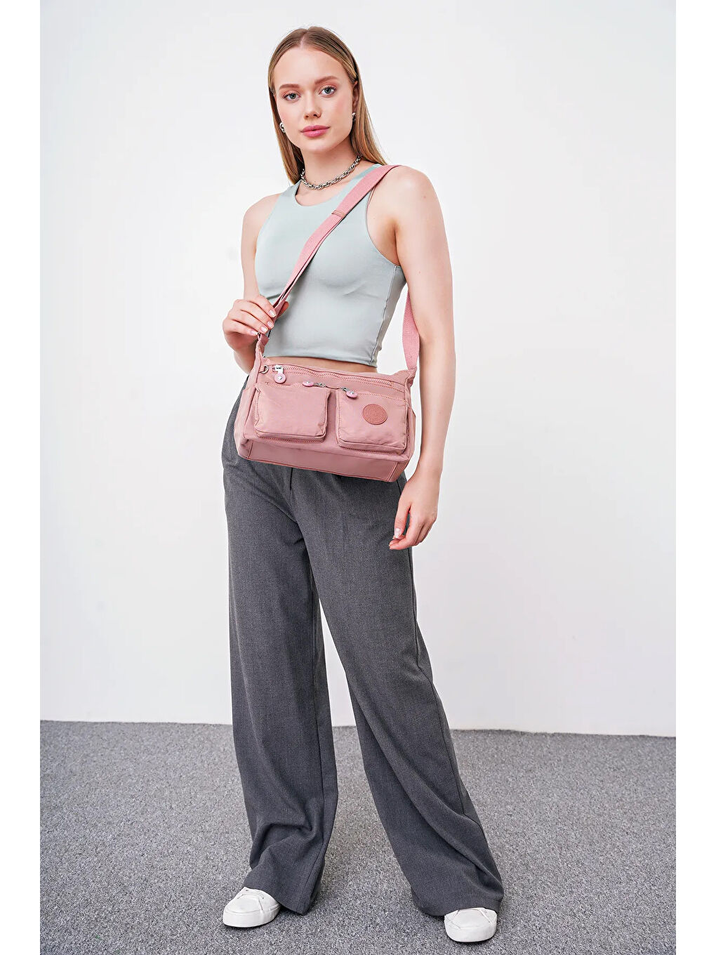 Pembe Çapraz Askılı Kadın Çanta BHPC6004-1