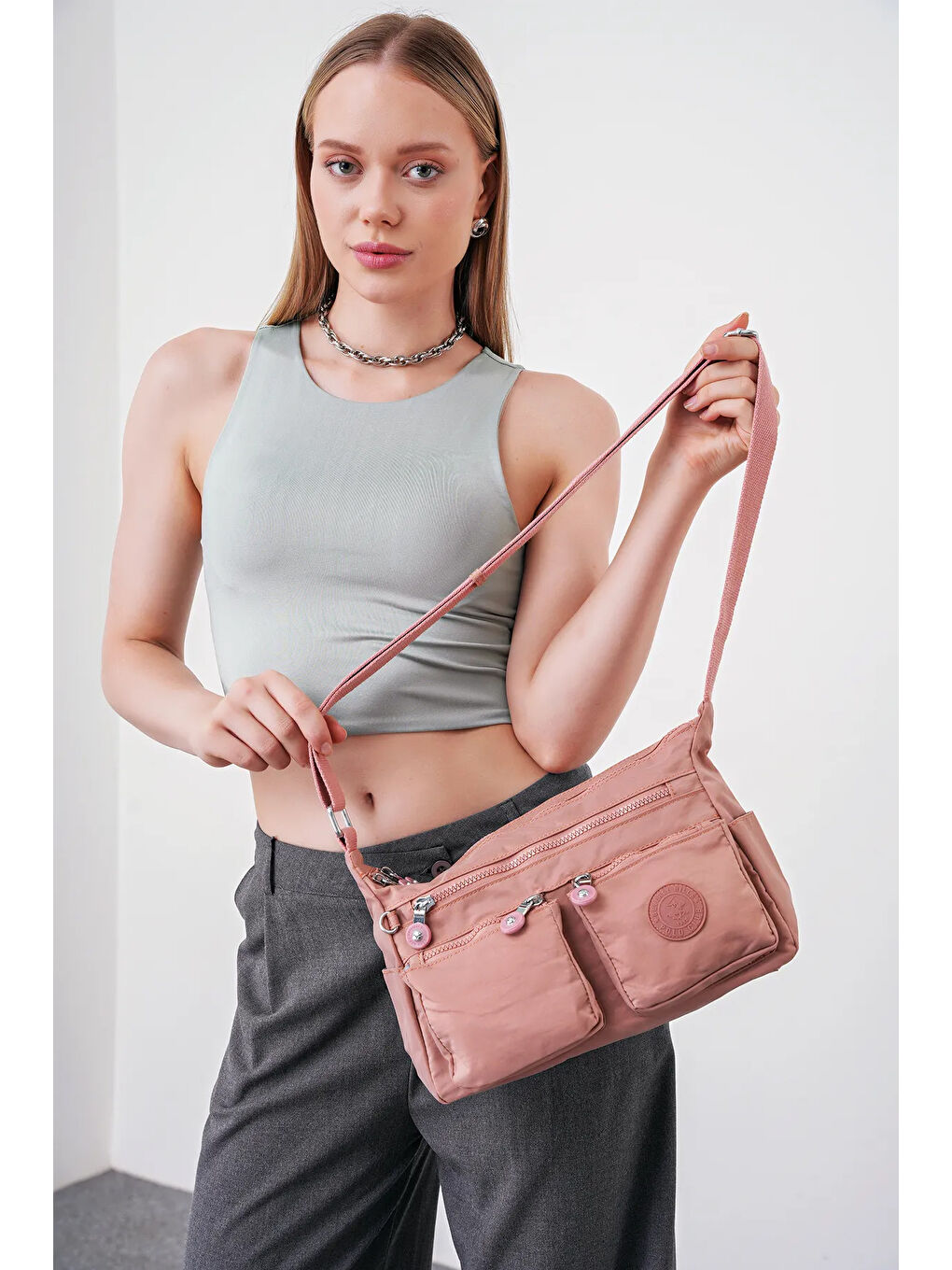 Pembe Çapraz Askılı Kadın Çanta BHPC6004-3