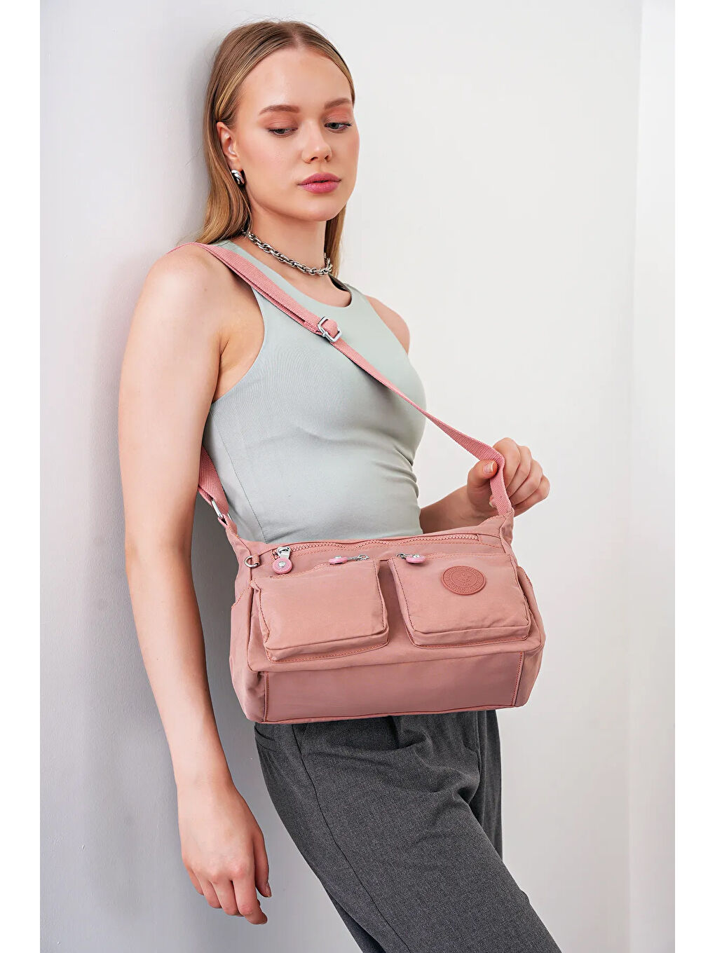 Pembe Çapraz Askılı Kadın Çanta BHPC6004-4