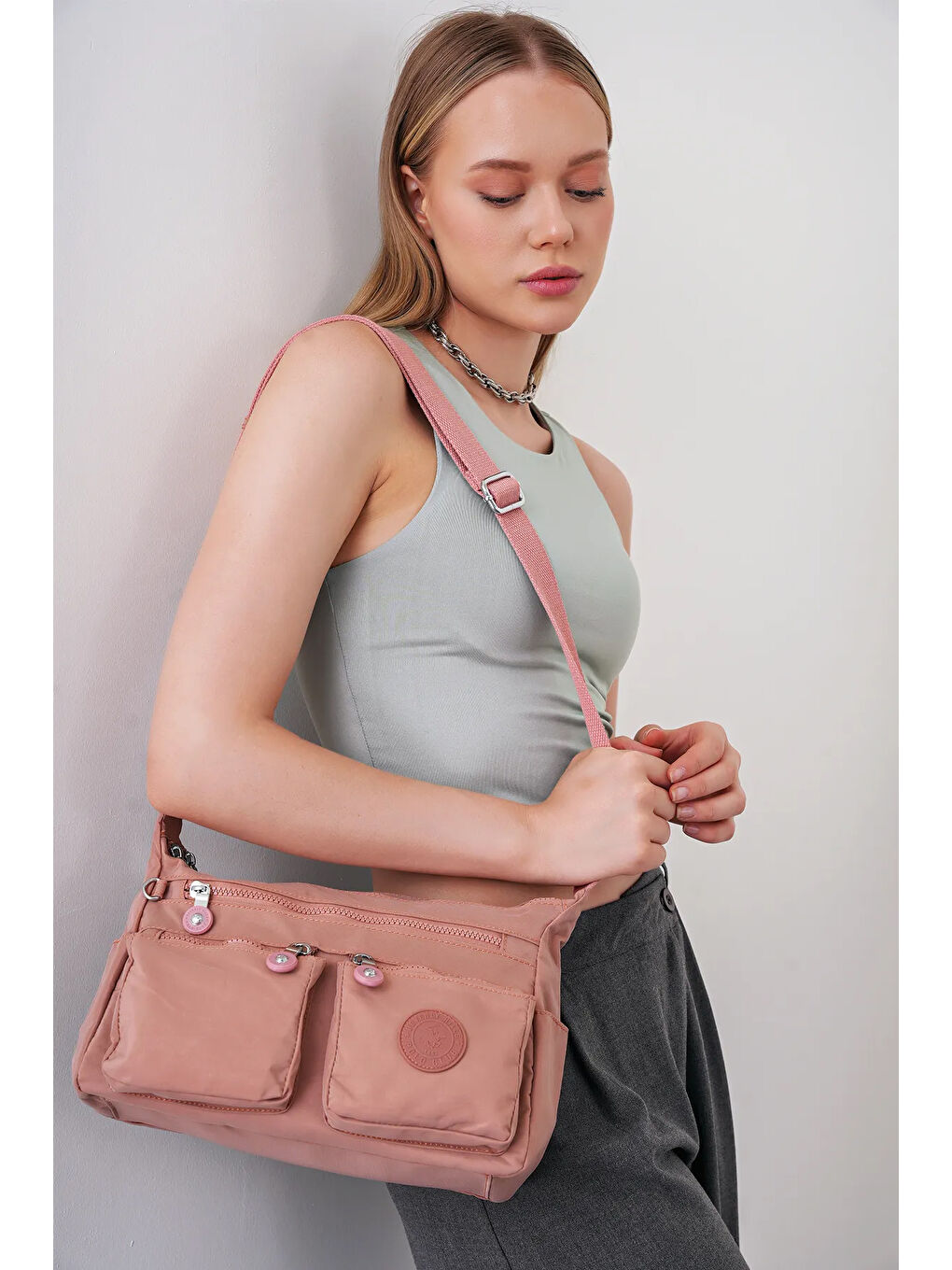 Pembe Çapraz Askılı Kadın Çanta BHPC6004-5