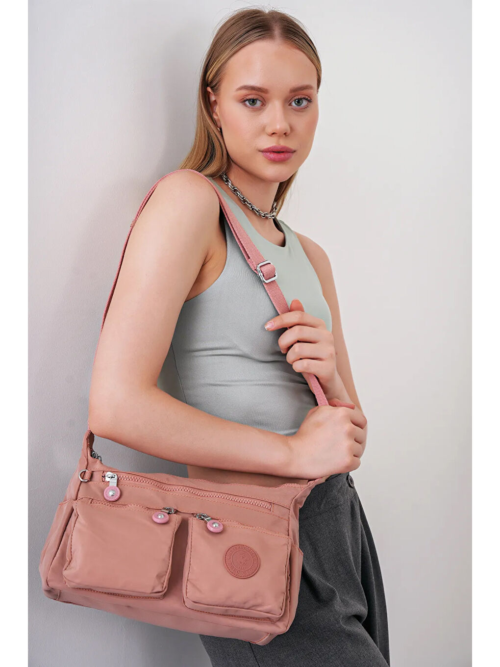Pembe Çapraz Askılı Kadın Çanta BHPC6004-6