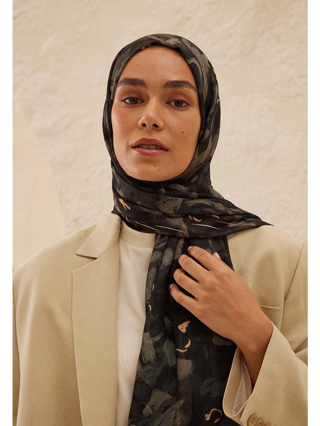 Antrasit HOPE DESEN RAMİ ŞAL ANTRASİT-2