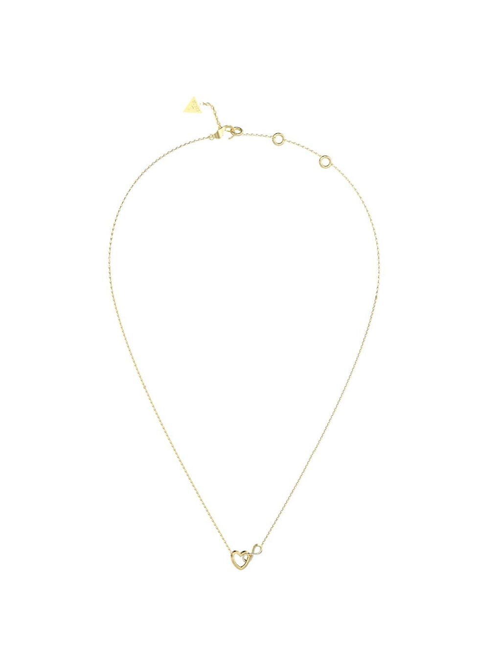 Sarı JGUJUBN05530JWYGTU Kalpli Kadın Kolye