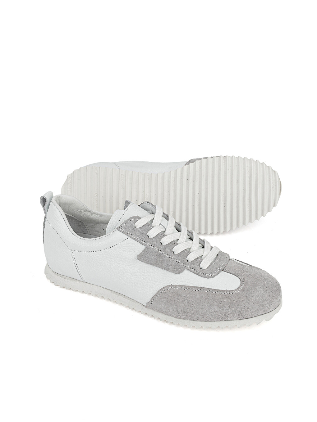 Erkek Hakiki Deri Sneaker 1611026Z441 Beyaz-3