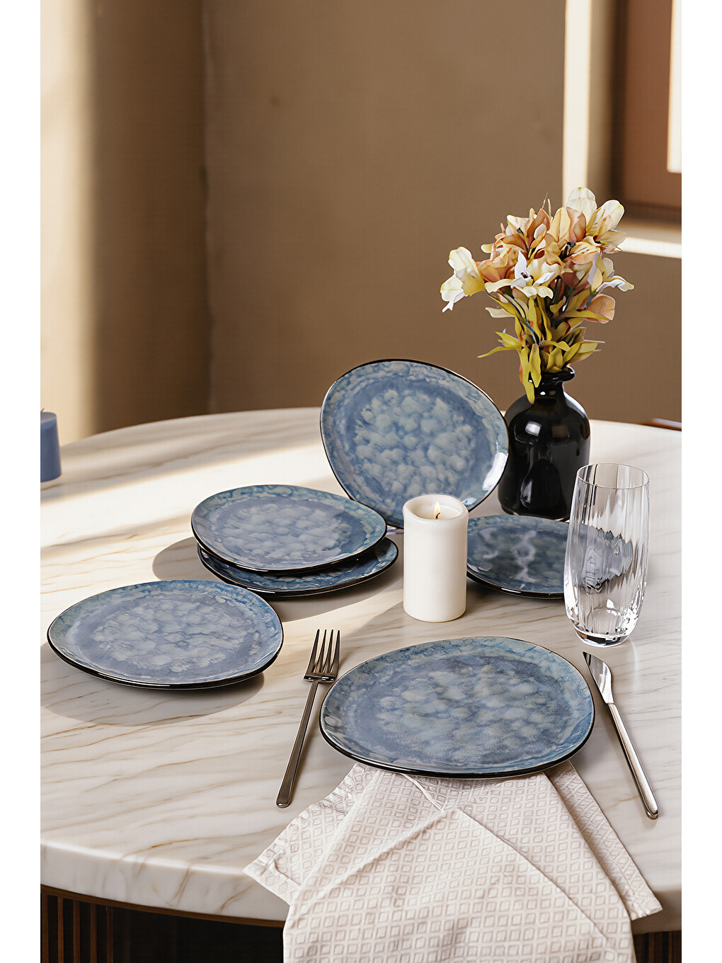 Karışık Professional Trior Pasta Tabağı 22 Cm 6 Adet-3