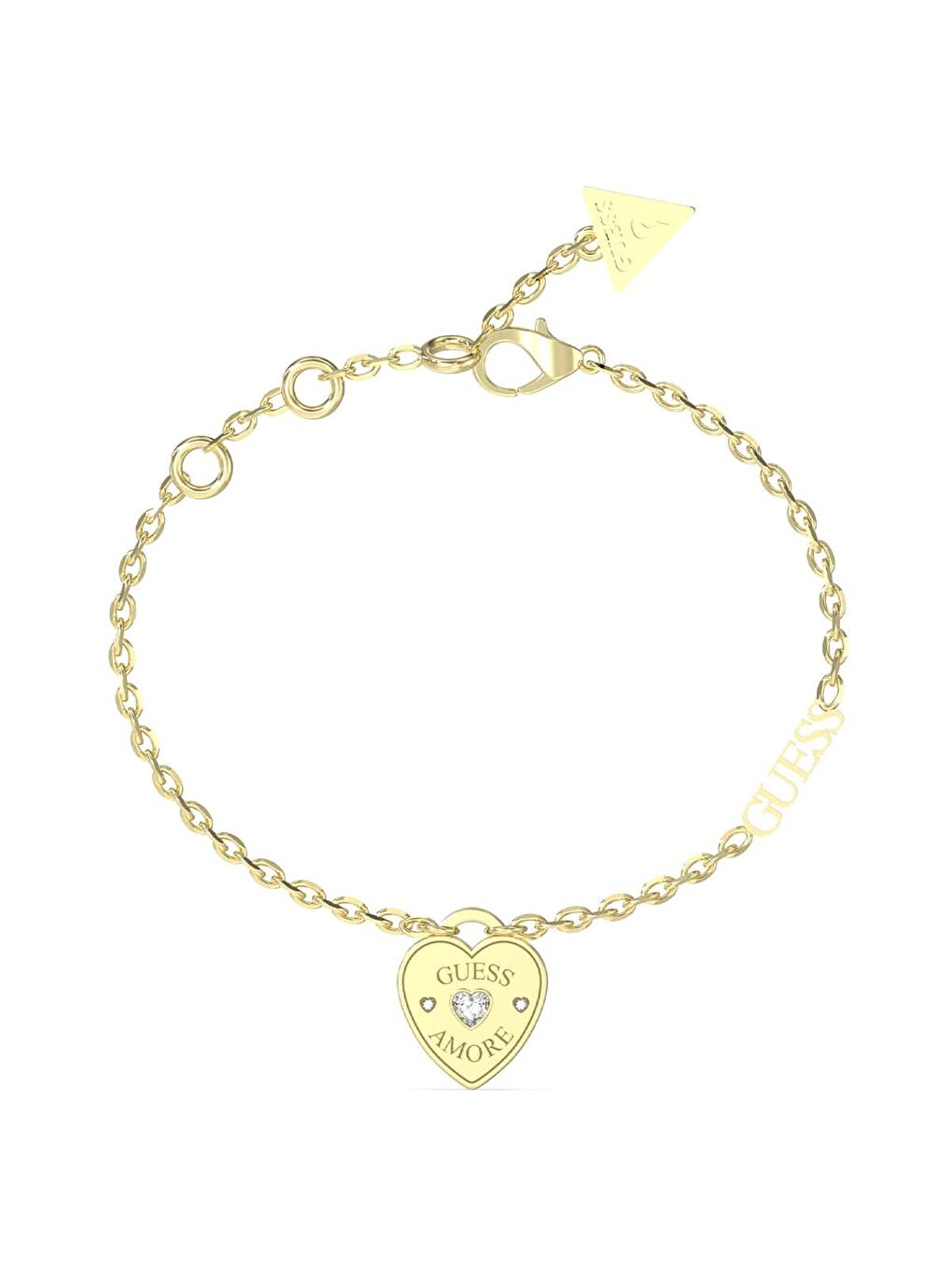 Sarı JGUJUBB05057JWYGS Kalpli Kadın Bileklik