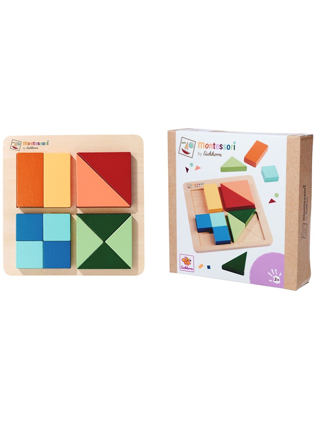 Montessori Ahşap Şekil Bulmaca Puzzle-1